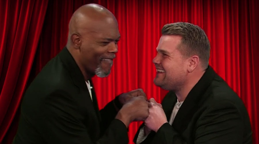 Samuel L Jackson con James-Corden